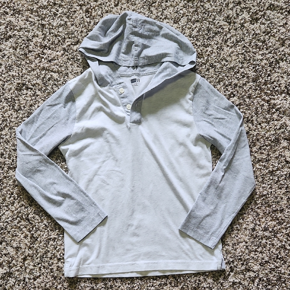 Crazy 8 Light Gray Button-Up Shirt